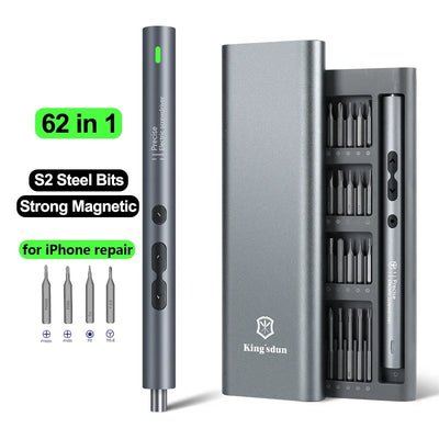 62/6 in 1 Precision Electric Screwdriver Set Power Tool Kits Rechargeable Wireless Mini Small Bits for Xiaomi Mobile | SAMAG