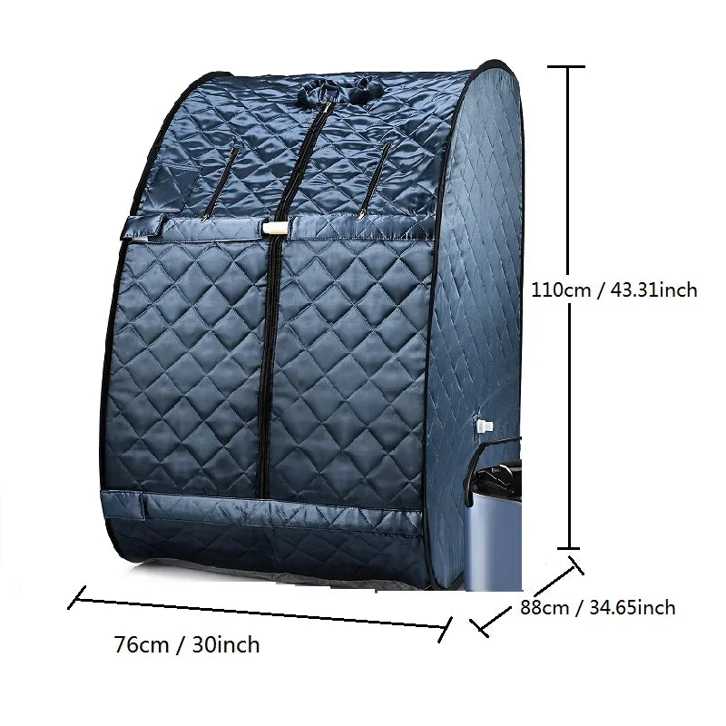 Portable 3L Steam Sauna Tent - Full Body Detox & Relaxation with Powerful Steam Generator, Foldable Home Spa for Weight Loss & P