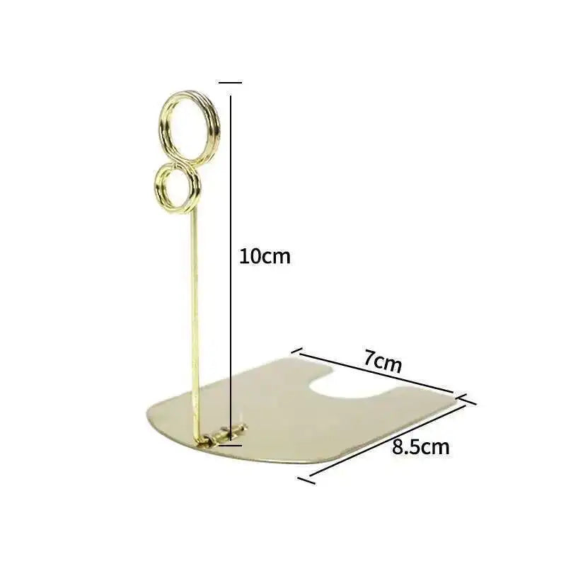 Metal Label Clip Bread Price Card Bakery Cake Shop Card Clip Display Standing | Loripos