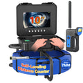 10.1" IPS Sewer Pipe Inspection Camera With Keyboard Meter Counter DVR 7mm Self-Leveling 512hz Locator AHD 1080P Sewer Endoscope