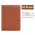 Multifunction Padfolio A5 Binder Notebook Zipper Portfolio With Calculator Personal Business Manager's Folder Office Supplies