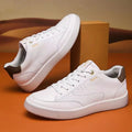 Genuine Leather Business Formal Shoes Cow Leather Soft Men Shoes Outdoor Casual White Board Shoes Men leather Zapatos Hombre