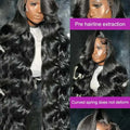 Raw Indian Body Wave 250% Density 40 42 inch 13x6 HD Lace Front Human Hair Wigs 13x4 Frontal Wigs Women Glueless Closure Wigs