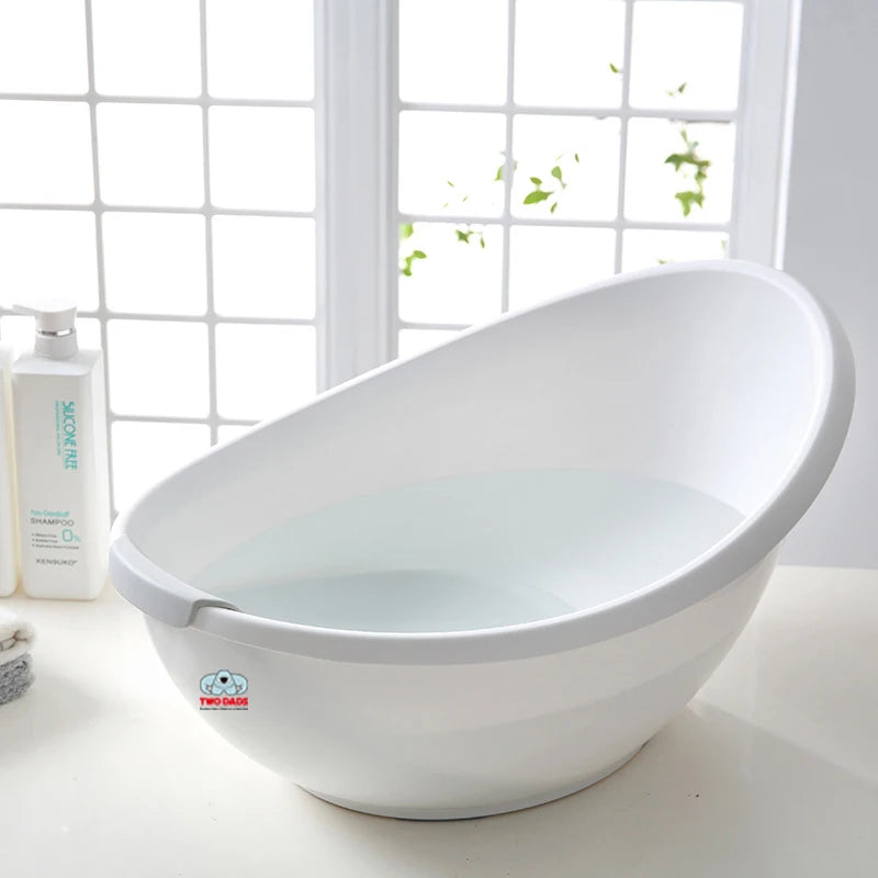 TWO DADS Infant PP Thickened Egg-shaped Bathtub Bath Bucket Baby Shower Waterpot Newborn Toiletries New Born Baby Items Bath Tub