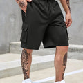 Men's Plain Regular Style Cargo Shorts with Adjustable | SAMAG