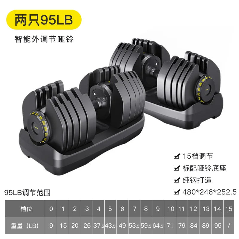 Smart Adjustable Dumbbell, Automatic Quick Change Weight | SAMAG