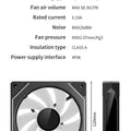 Teucer Infinite Mirror 120mm 5V 3Pin ARGB PC Case FAN 12V 4Pin PWM 800-2000RPM 12cm Chassis CPU Water Cooling Ventilator