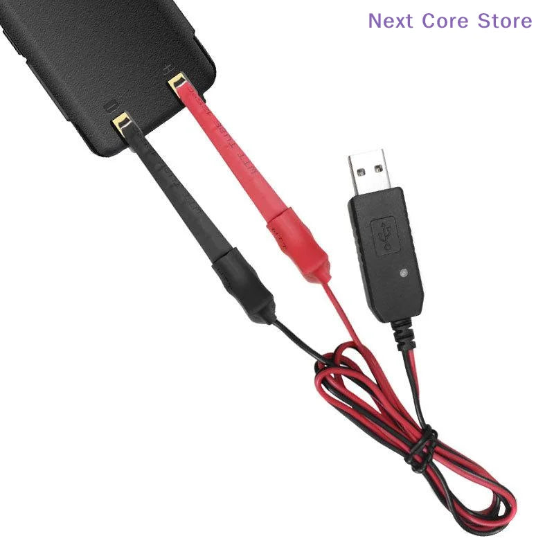 1Pcs Universal USB Charger Cable Two Way Radio With Indicator Light Walkie Talkie Accessory For UV-5R UV-82 BF-888S TYT Retevis