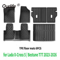 For Lada X-Cross 5 / Bestune T77 2026 2025 2024 Waterproof 3D TPE Car floor Mats or trunk mat Perfect Fit, Odorless Accessories