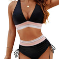 Women's Shoulder High Waist Split Bikini Swimwear | SAMAG