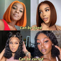 13X6 Hot Sale Glueless Wigs 13x4 Short Bob Bone Straight Best 100% Human Hair Wig for Women Ready To Wear Go Lace Frontal Wigs