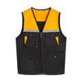 Men's Outdoor Vest Hiking Fishing Hunting Photography Multi-Pockets Multi-Function Maintenance Worker Waistcoat Print Logo
