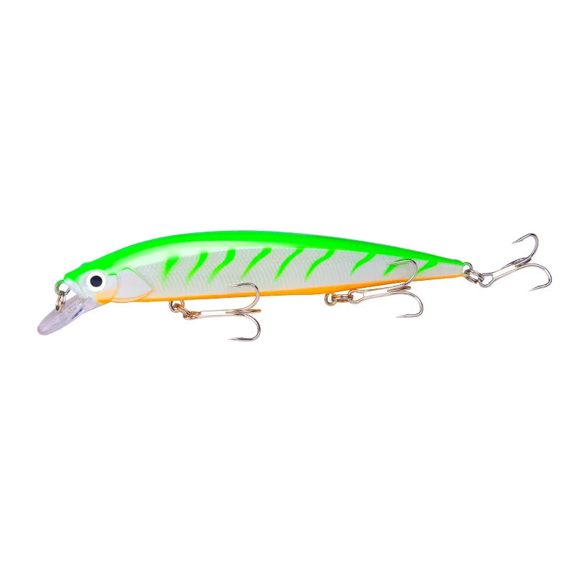 14cm 18.5g 3D Bionic Minnow Fishing Lure Hard Bait with 3 | SAMAG