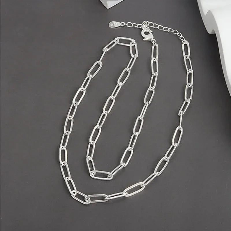 VENTFILLE 925 Sterling Silver Bead Geometry Necklace | SAMAG