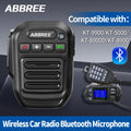 ABBREE Wireless Bluetooth Speaker Microphone Handheld Mic K Type/8 Pin For Quansheng UV-K5(8) K6 Baofeng UV-5R 21 QYT KT-8900D