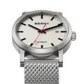 BERNY Automatic Men's Watch Top Brand Luminous 316L Stainless Steel Self-Wind Sapphire Wristwatch Mesh Belt Mechanical Men Watch