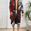 1pc Men's Robes 2026 Spring/Summer Robes Robe Sleepwear 3D Printed Graphic Sleepwear Bathrobe Men Polyester