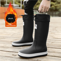 Men's high top rain boots autumn and winter new waterproof anti slip rain shoes outdoors Garden work fashion casual water shoes