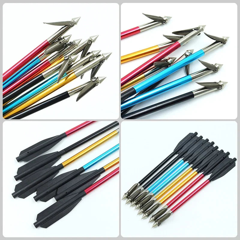 Fishing Short Arrow Metal Aluminum Shaft 6.8 Inches | SAMAG