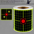 Grid Target Shooting Practice Splash Target Stickers 200Pcs 3inch Shooting Target Training Supplies Stickers Fluorescent Color Labels (Can Be Used for Real Gun Practice and Airgun Practice)