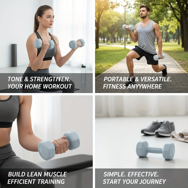 1kg Women's Dumbbell Set Home Gym Yoga PP Weightlifting - View 3 | SAMAG