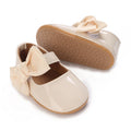 Spring and Autumn Baby Apricot Princess Shoes 0-12 Months Non-Slip Soft Sole Walking Shoes