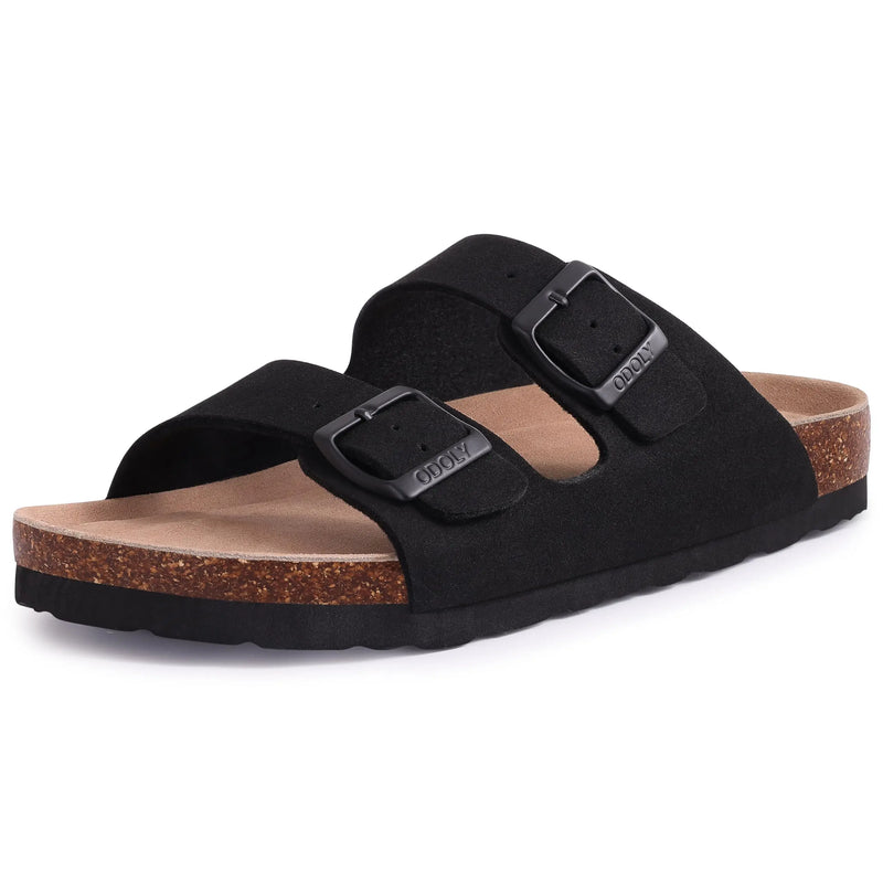 Evshine Women's Cow Suede Clogs with Arch Support Comfort Cork Footbed Mules Men Fashion Potato Shoes Genuine Cork Clogs Slipper