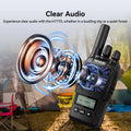 Retevis H777D (H777Upgraded) Walkie Talkie PMR/FRS Portable License-Free LCD Display Two Way Radio Long Range Type-C for Camping