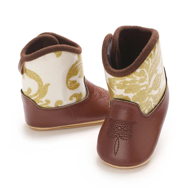 0 - 18M New Western Cowboy Rubber sole Non - SlipBoots - View 3 | SAMAG