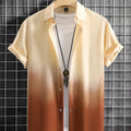 Men's Shirt Gradient Design Graphic 3D Print Summer | SAMAG