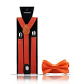 Fashion Mens Suspender Bow Tie Set Man Shirt Pants Dress Women Wedding Party Solid Color Suspender Suit Skirt With Braces Straps