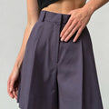 Wolfeel Women's High Waisted Shorts with European - View 5 | SAMAG