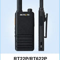 Retevis RT622 Mini Walkie Talkie 2pcs PMR446 Portable Two-way Radio PTT Walkie talkies Communication Radio for Restaurant Hotel