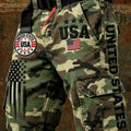 Men's Camouflage Imitation Cargo Shorts Loose Fit | SAMAG