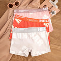 1-3pcs Women Cotton Panties Sports Boxer Underpants Ladies Breathable Letter Pants Mid-waist Beathable Cozy Boyshort Underwear