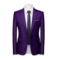 22 Color Men's Suit Jacket, Single Button V-neck Dress Coat Black Blue Red Slim Blazer Asian Size Terno Masculino, M-5XL 6XL