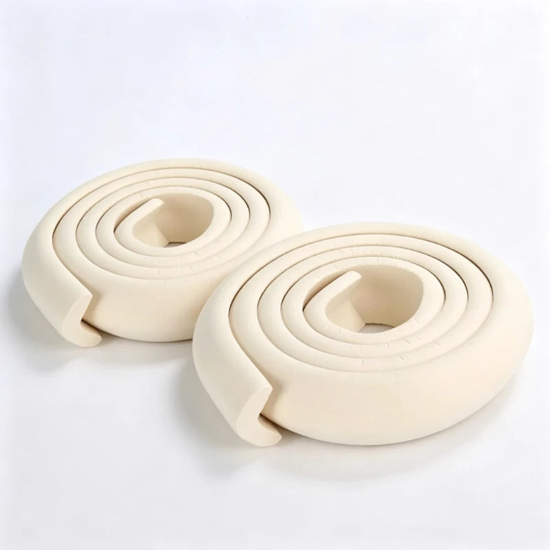 Self-Adhesive 2M Baby Table Edge Corner Bumper Safety Strips Anti-Collision Protector Strips for Indoor Household Furniture Desk