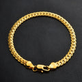 18K Gold/Silver Color 6mm Full Sideways Necklace 8/18/20/24 Inch Chain For Woman Men Fashion Wedding Engagement Jewelry Gifts