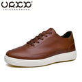 High Quality Men's Genuine Leather Shoes Summer Comfortable Sneakers Fashion Men Shoes Soft Leather Versatile Skateboard Shoes