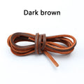 1 Pair Retro round Leather Rope Shoelaces Durable Flat Combination Sports Training Shoe Laces for Footwear