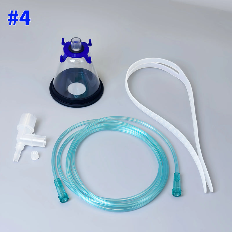 Animal anesthesia oxygen mask, universal nebulization oxygen mask for dogs and cats, animal anesthesia respiratory mask