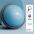 Semi-Circular Wave Balance Ball - Non-Slip PVC Speed Trainer for Running, Yoga, Pilates & Full-Body Fitness Equipment