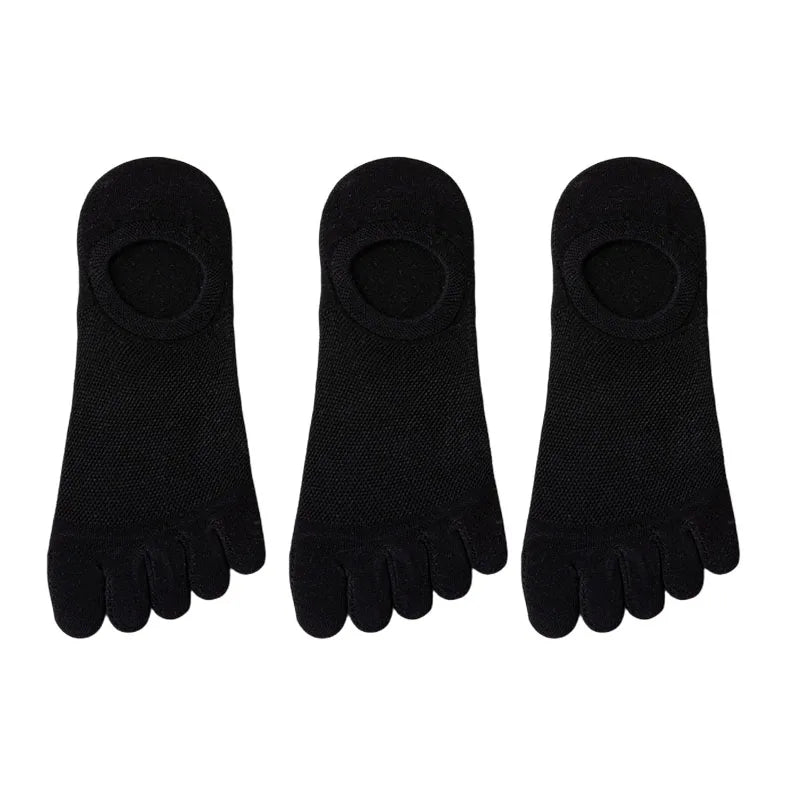 3 Pairs/lot Men's Socks Breathable Sweat Novelty Toe | SAMAG