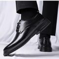 2026 Spring New Designer Dress Shoes for Men Black Fashion Casual Leather Shoes Male Soft Sole Business Wedding Shoe Man