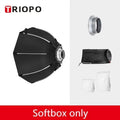 TRIOPO K3 Series 55cm 65cm 90cm 120cm Quick-Setup Octagon Softbox Bowens Mount for Godox Aputure Sokani Studio LED Video Light