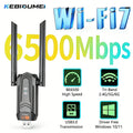 Kebidumei BE6500 WiFi7 USB3.0 Adapter Tri - Band 2.4G/5G/6GHz Wireless Network Card Wifi Receiver Dongle Driver Free | SAMAG