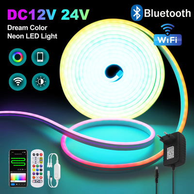 Tuya WiFi Smart WS2811 RGBIC LED Neon Light 12V 24V | SAMAG
