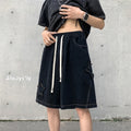 Summer Shorts Men Loose spodenki meskie Vintage Denim | SAMAG