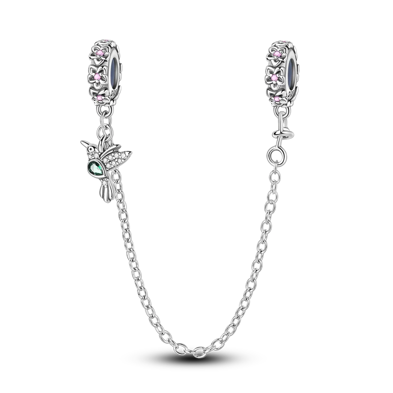 Silver Clasp 925 Sterling CZ Pave Clip Charms Daisy Beads | SAMAG