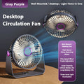 Lenovo USB Rechargeable Table Fan Portable Small Fan for Student Dormitory Computer Summer Gadget Home Desk Office Cooling Fan